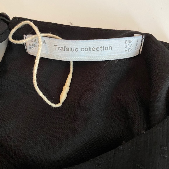 ZARA TRAFALUC Semi Sheer Embroidered Tunic Top - Picture 8 of 8